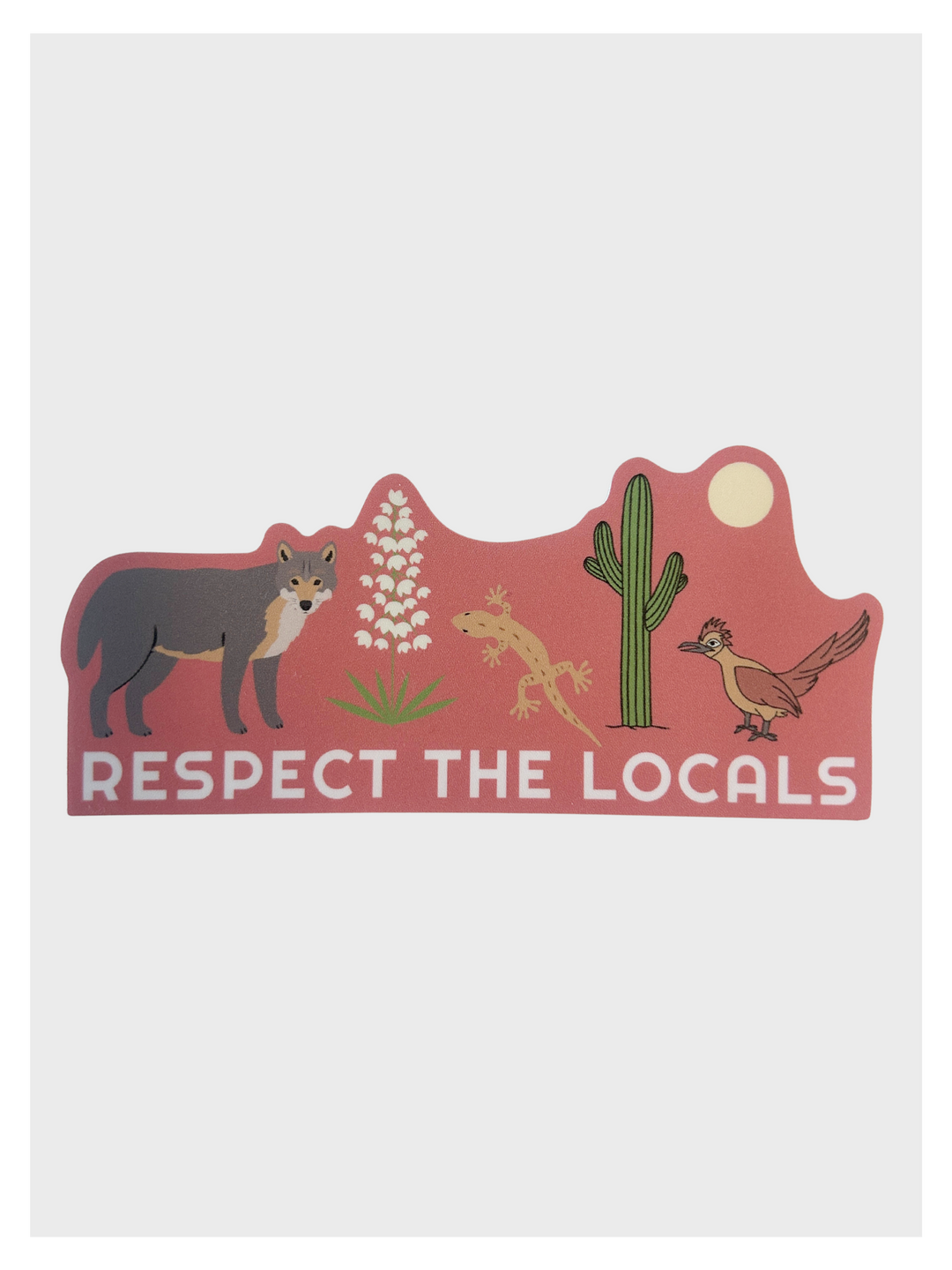 Respect Local Desert Wildlife Sticker