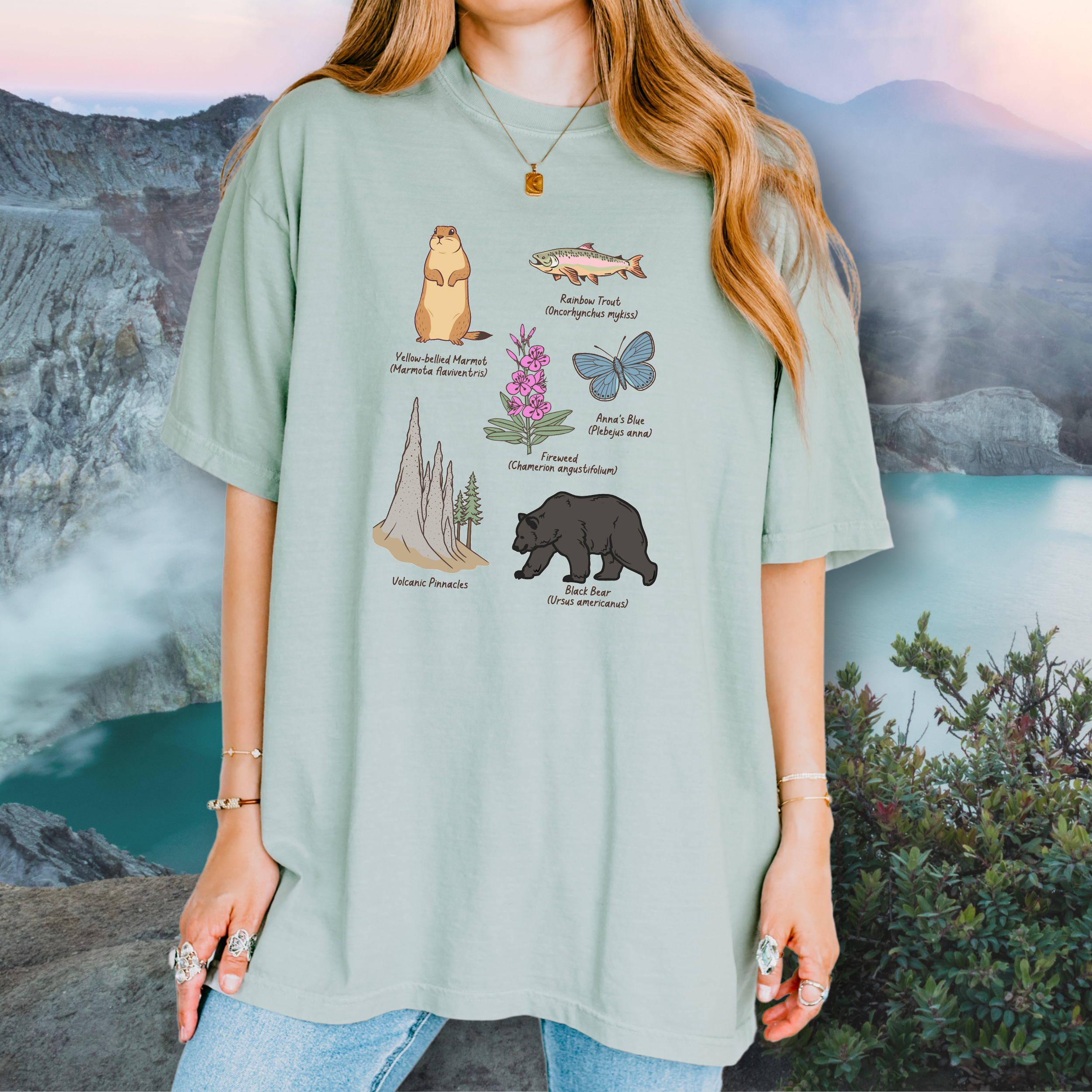 Crater Lake Field Guide Tshirt