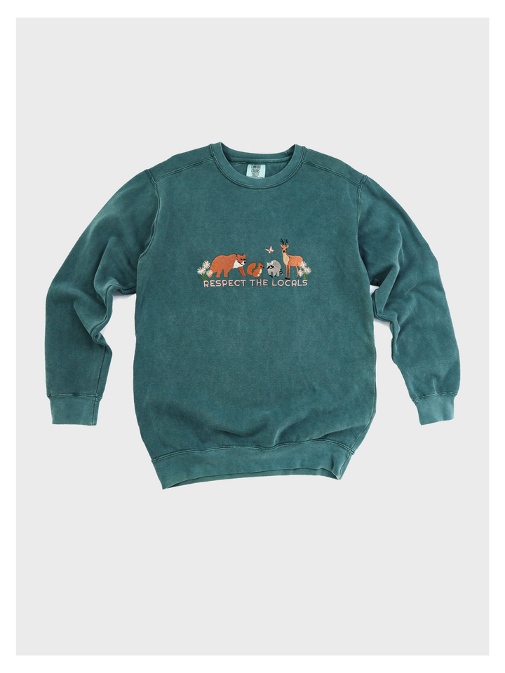 Respect Local Wildlife Embroidered Sweatshirt