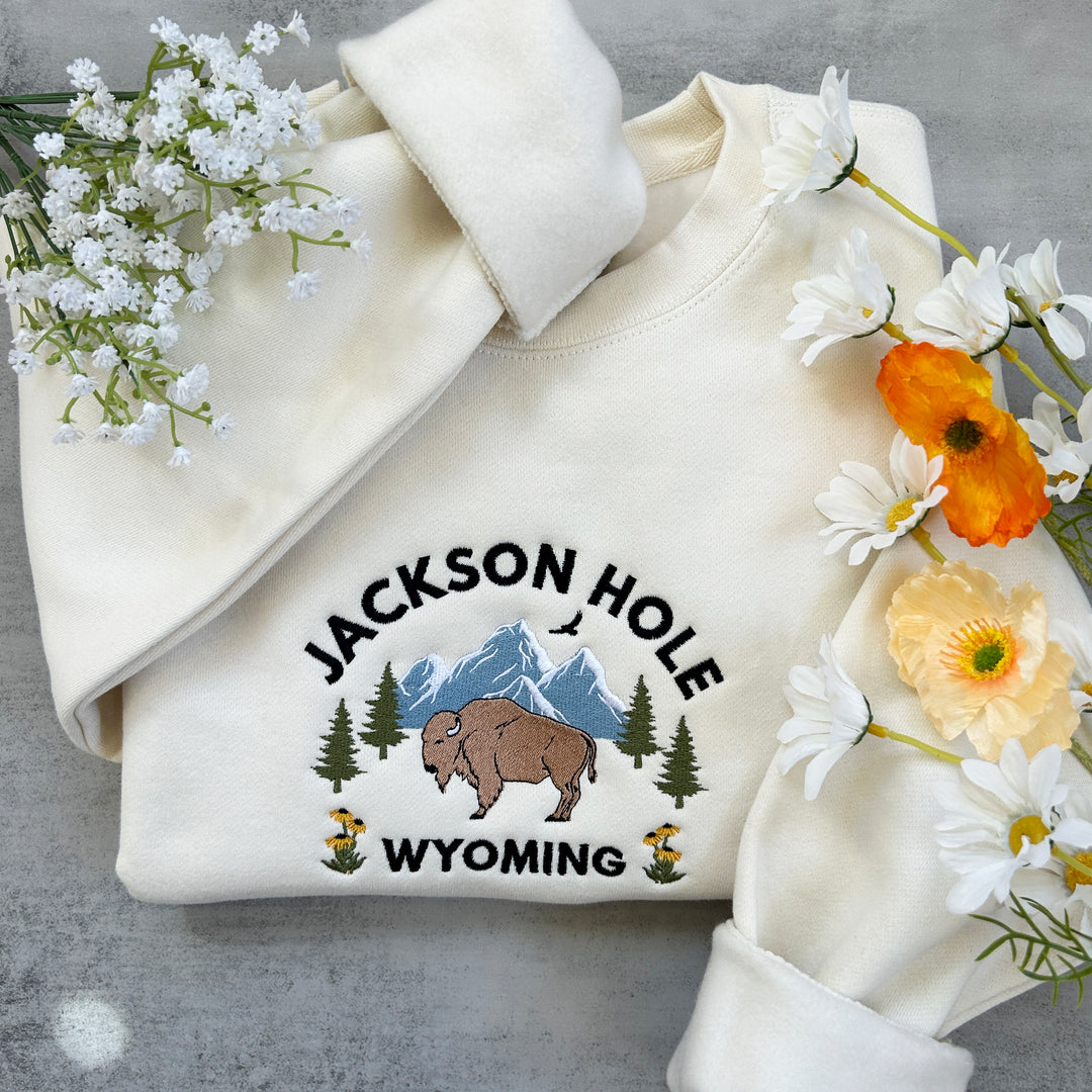 Jackson Hole Embroidered Sweatshirt