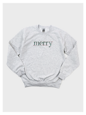Floral Merry Christmas Sweatshirt