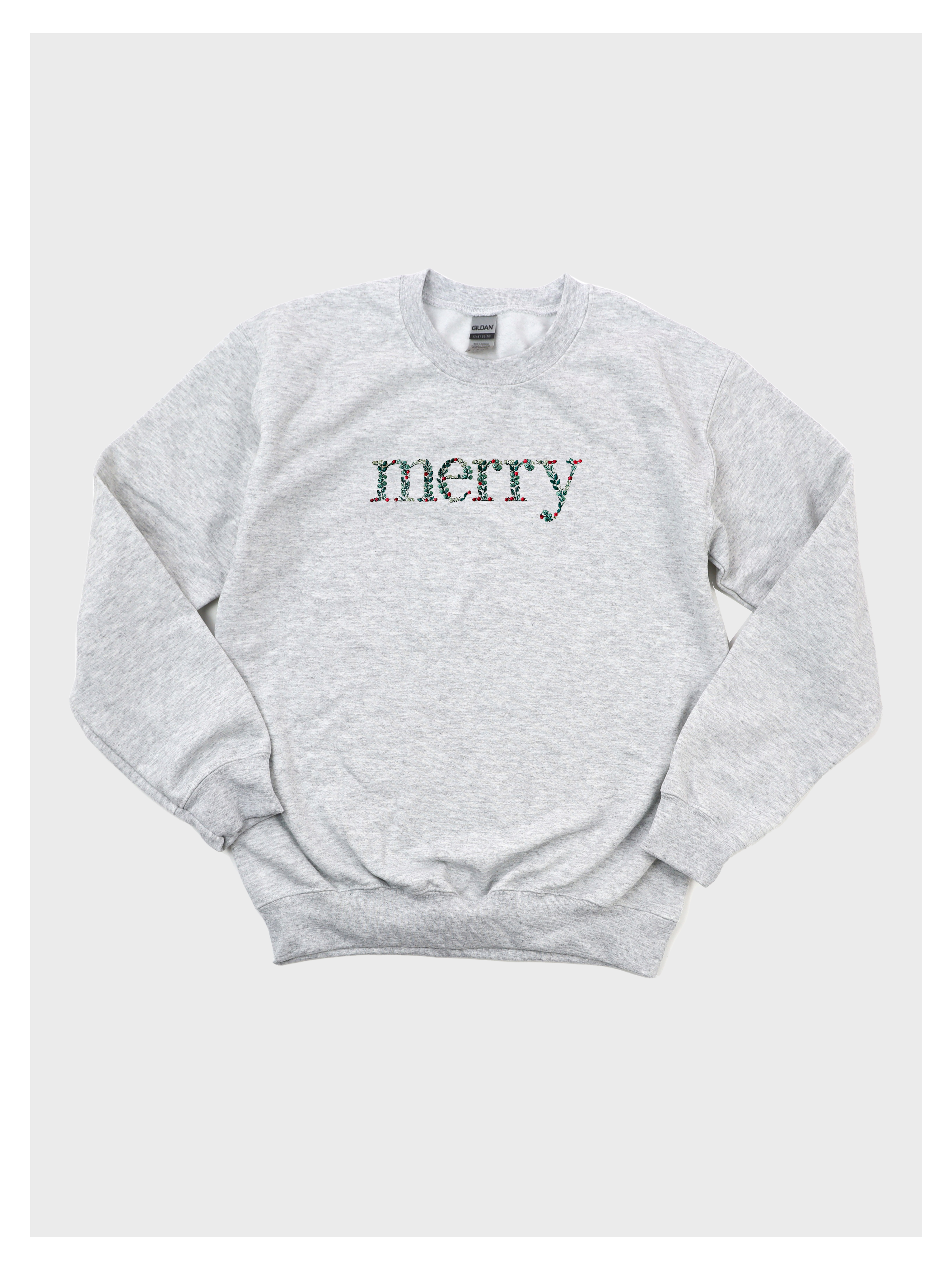 Floral Merry Christmas Sweatshirt