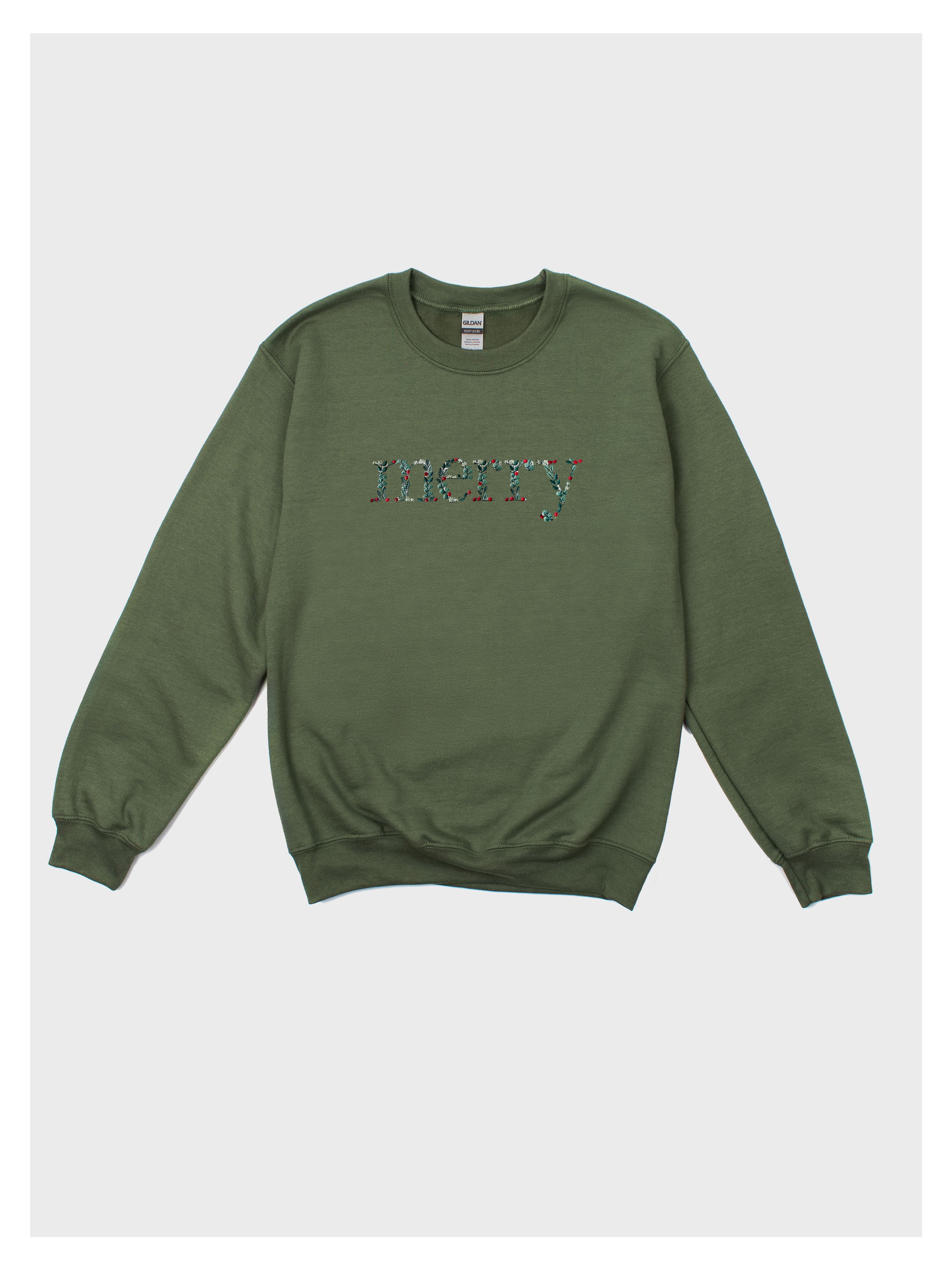 Floral Merry Christmas Sweatshirt