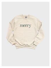 Floral Merry Christmas Sweatshirt
