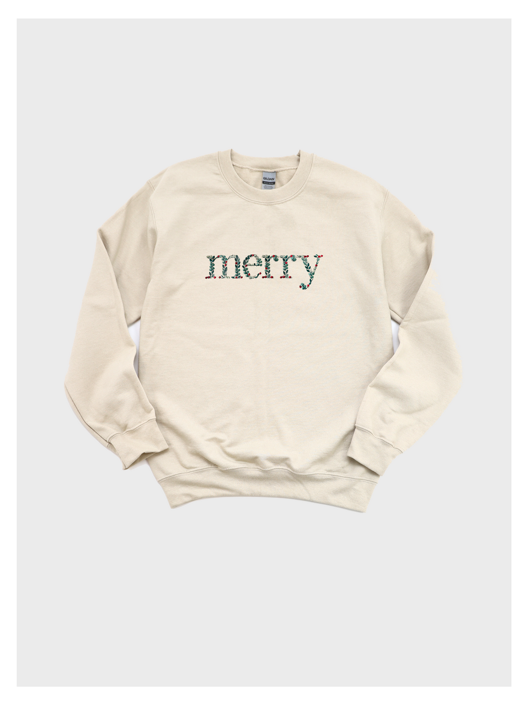 Floral Merry Christmas Sweatshirt