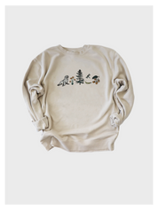 Olympic Peninsula Field Guide Embroidered Sweatshirt