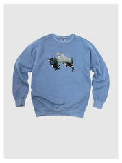 Orca Whale Embroidered Sweatshirt
