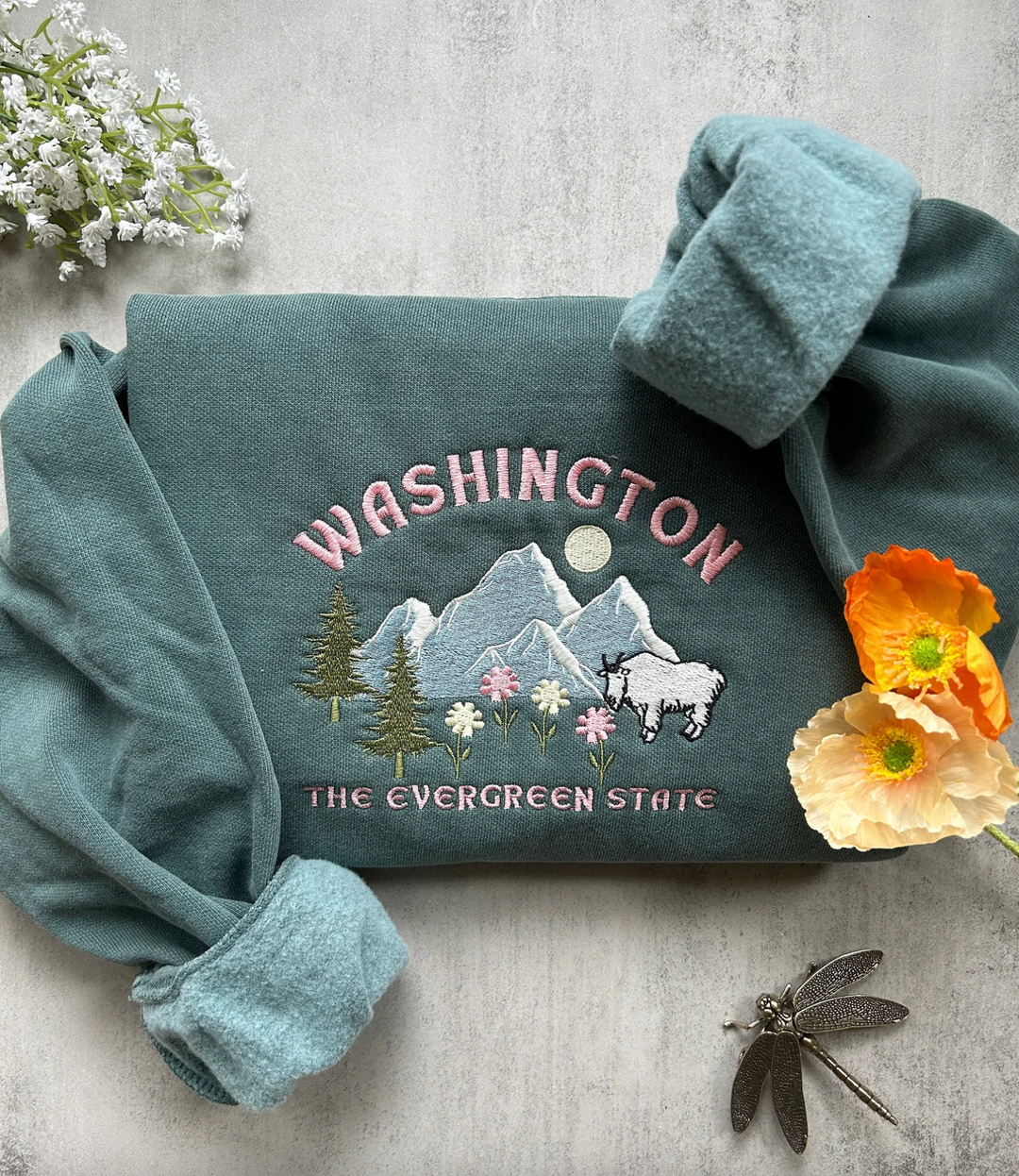 Washington State Embroidered Sweatshirt