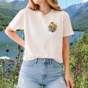 California Poppy Embroidered Tshirt