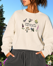 Wildflowers of the Pacific Northwest Embroidered Sweatshirt