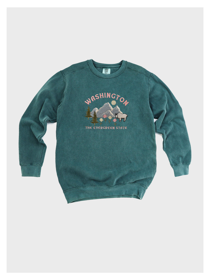 Washington State Embroidered Sweatshirt