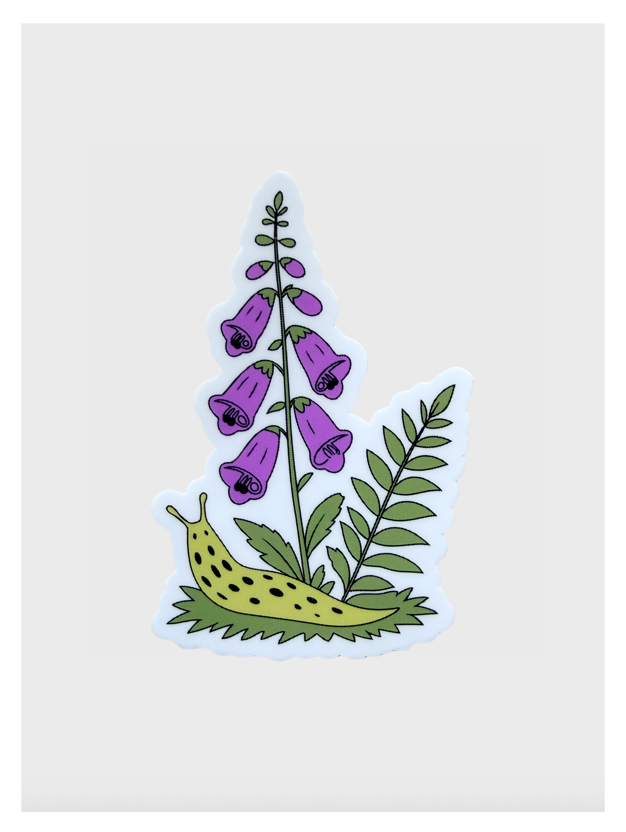 Banana Slug Foxglove Sticker