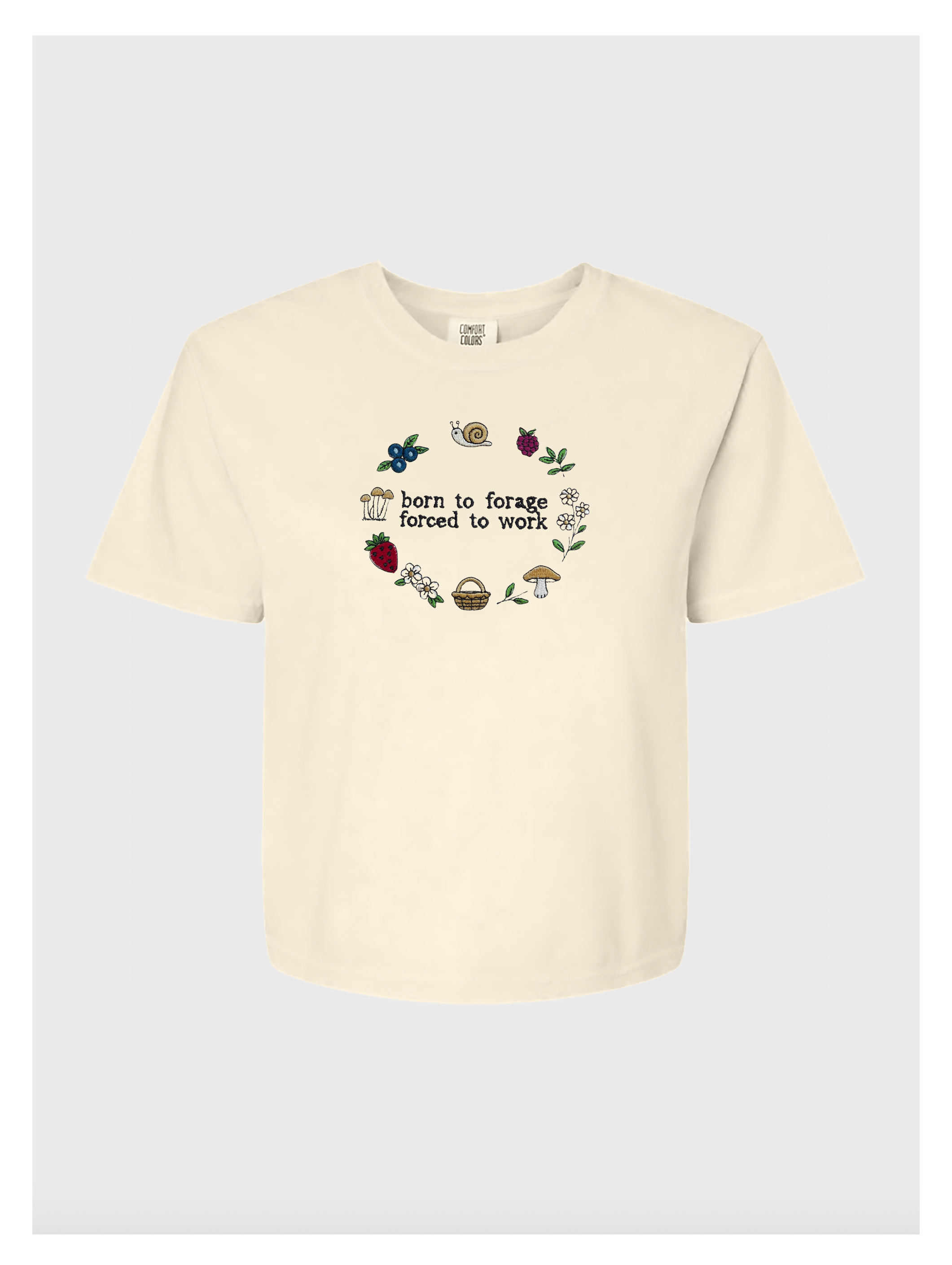 Born to Forage Embroidered Tshirt