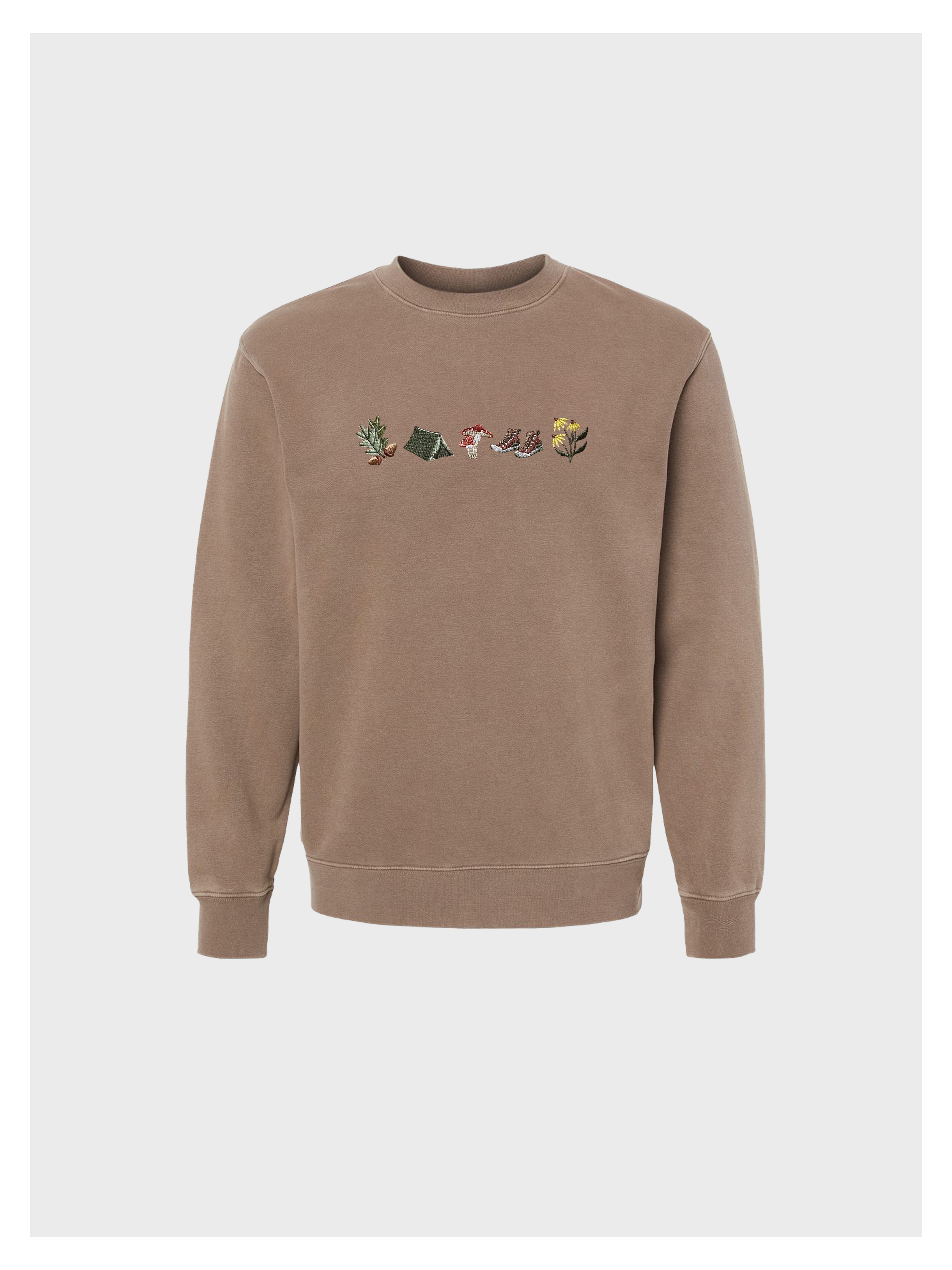Camping Embroidered Sweatshirt