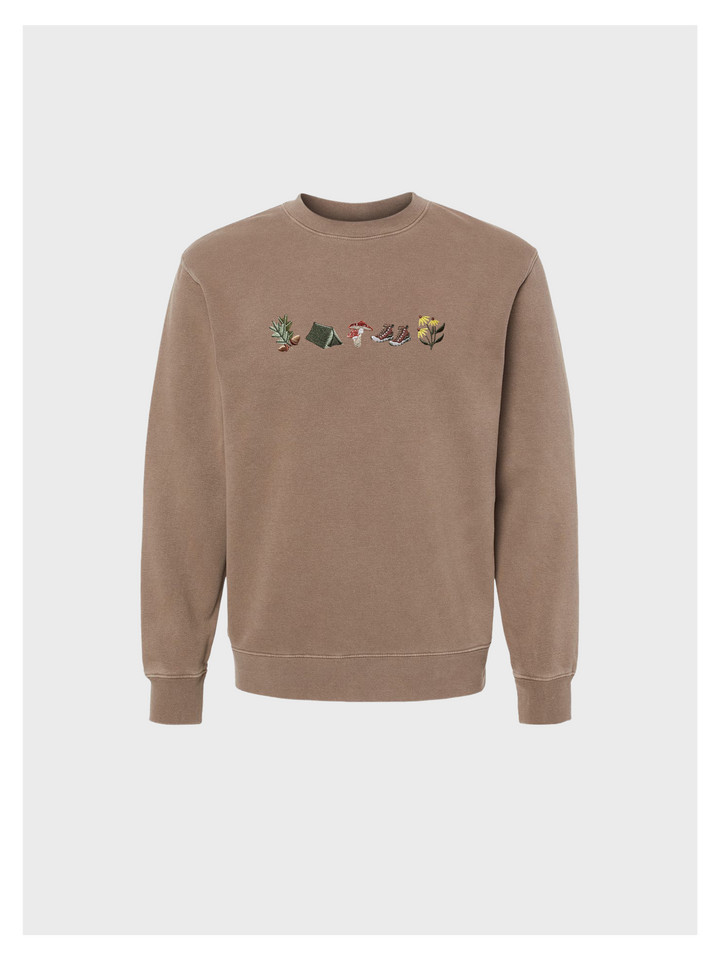 Camping Embroidered Sweatshirt