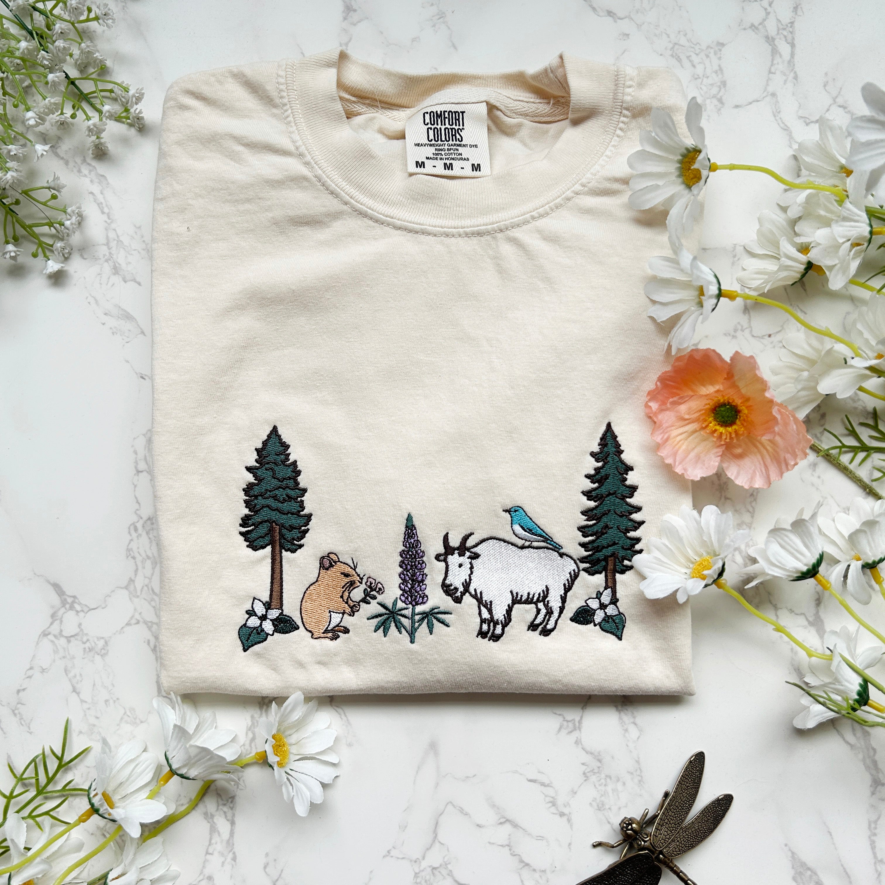Cascade Field Guide Embroidered Tshirt