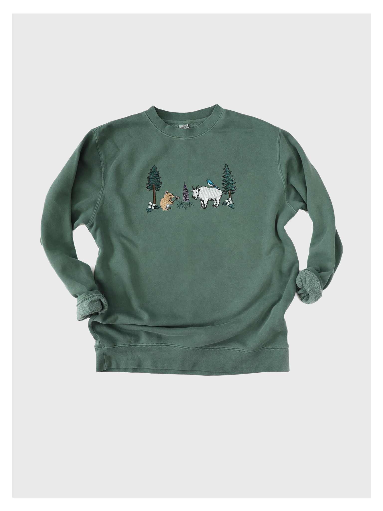 Cascade Mountains Field Guide Embroidered Sweatshirt