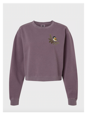 Chickadee & Douglas Fir Embroidered Women's Sweatshirt