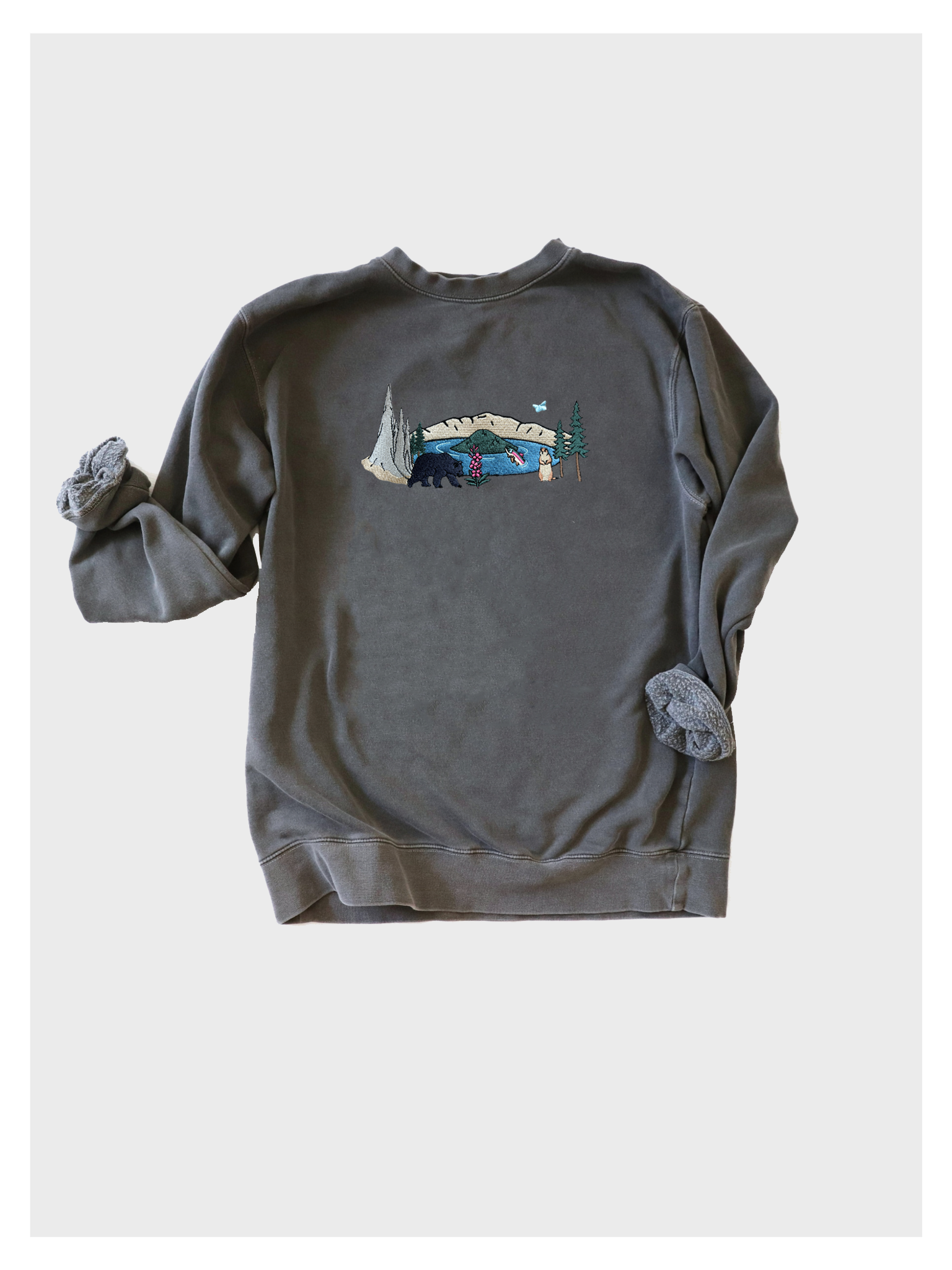 Crater Lake Field Guide Embroidered Sweatshirt