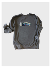 Crater Lake Field Guide Embroidered Sweatshirt