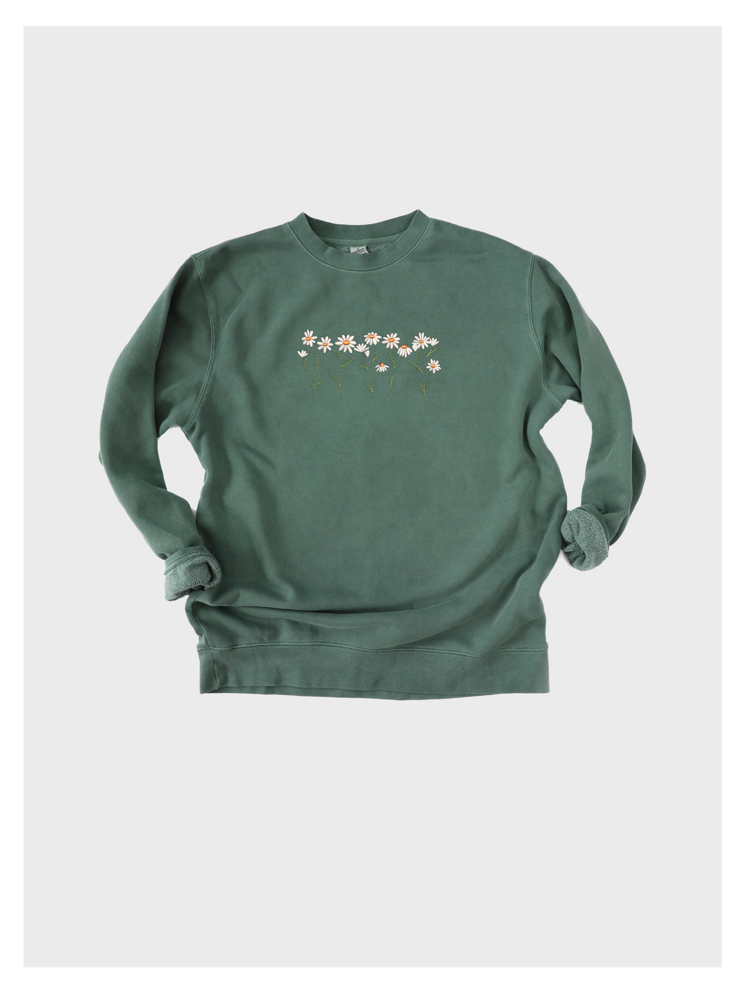 Daisy Floral Embroidered Sweatshirt