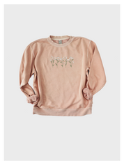 Daisy Floral Embroidered Sweatshirt