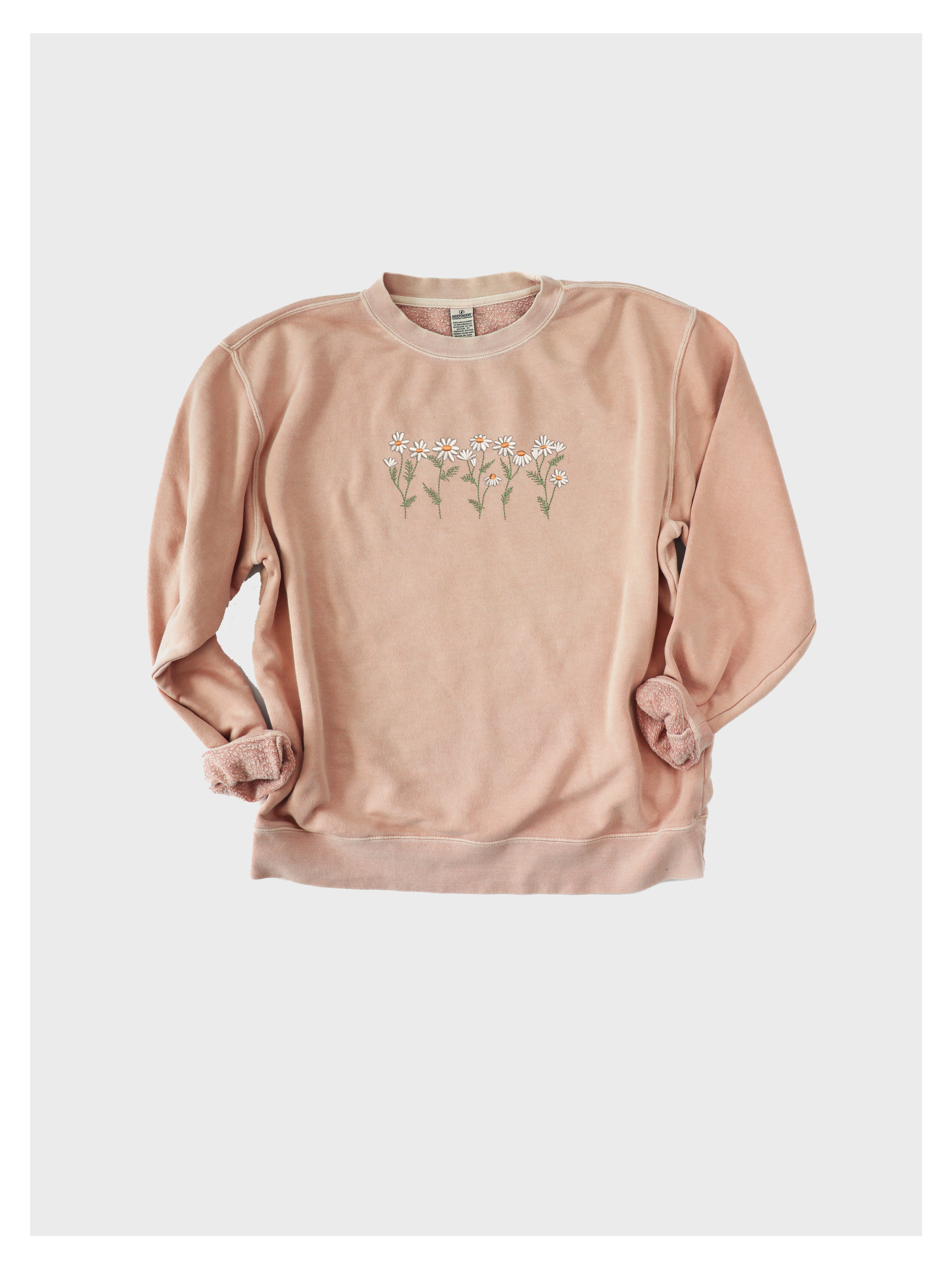 Daisy Floral Embroidered Sweatshirt