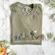 Respect Local Desert Wildlife Embroidered Tshirt