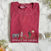 Respect Local Desert Wildlife Embroidered Tshirt