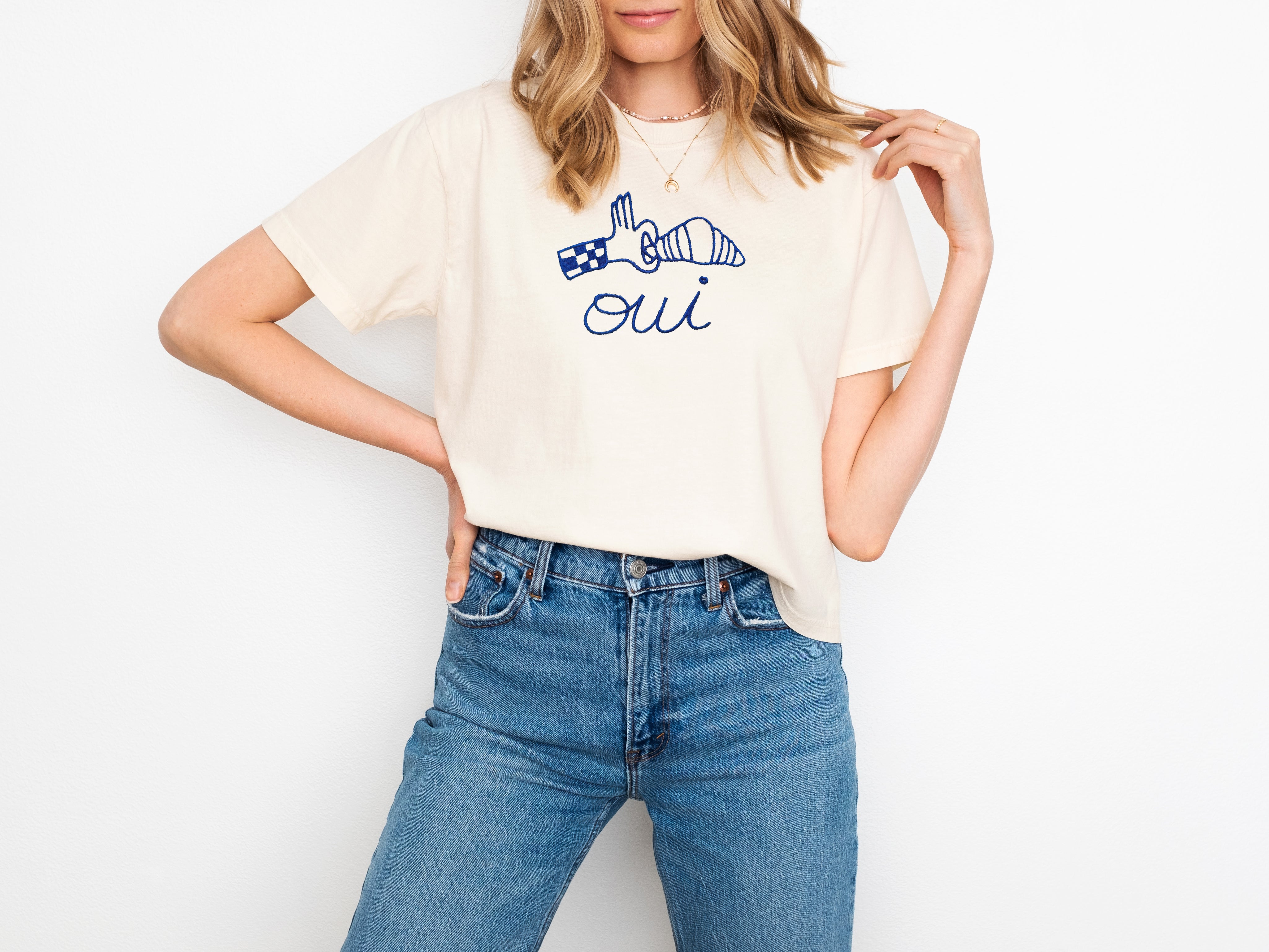 Oui Embroidered Tshirt