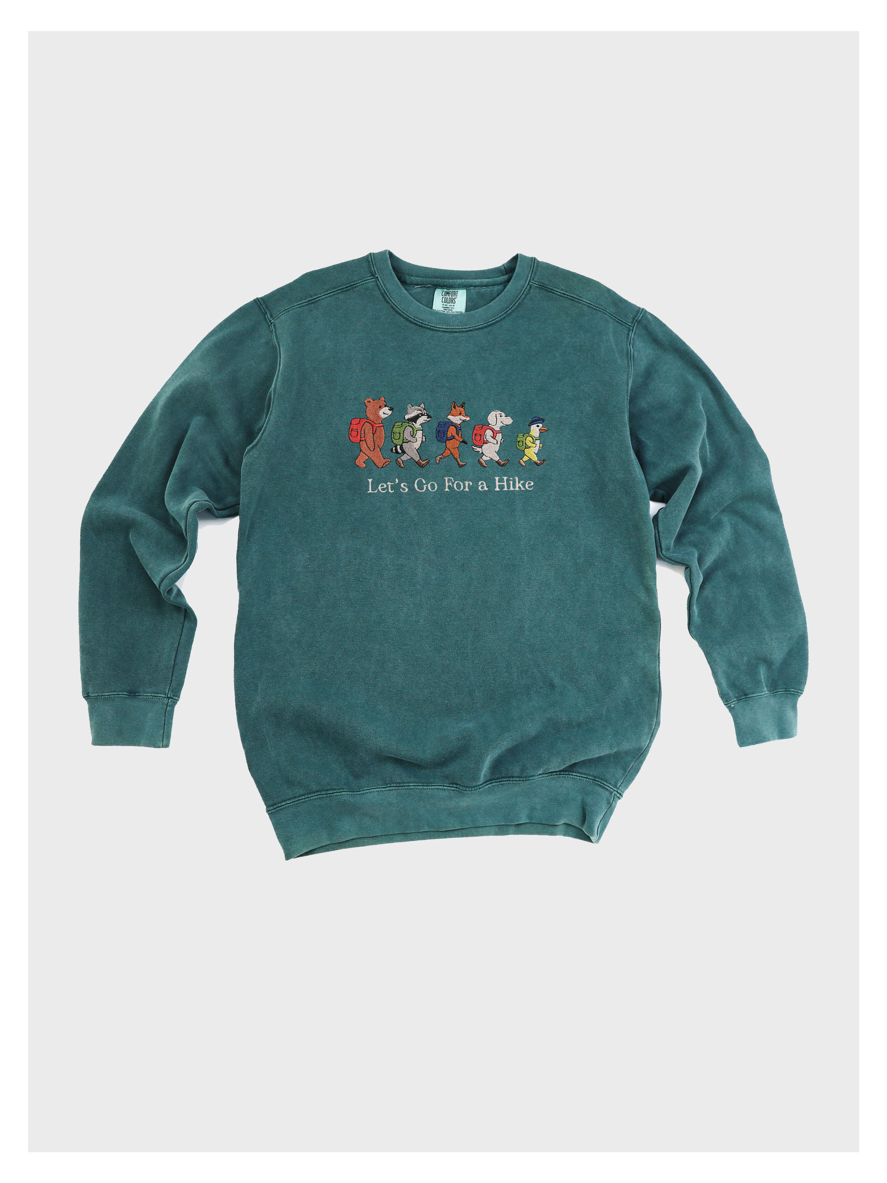 Let's Go For a Hike Embroidered Sweatshirt