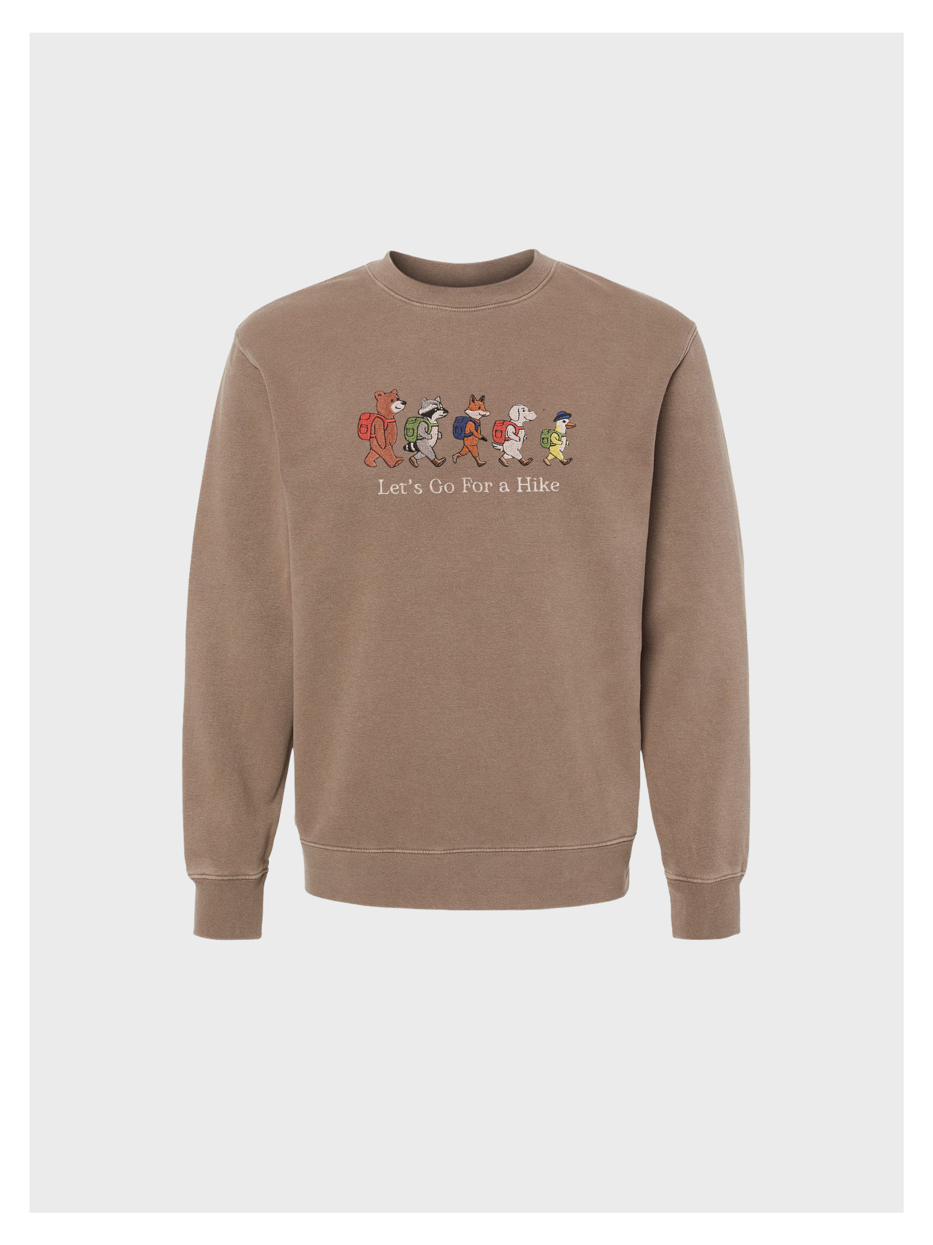 Let's Go For a Hike Embroidered Sweatshirt
