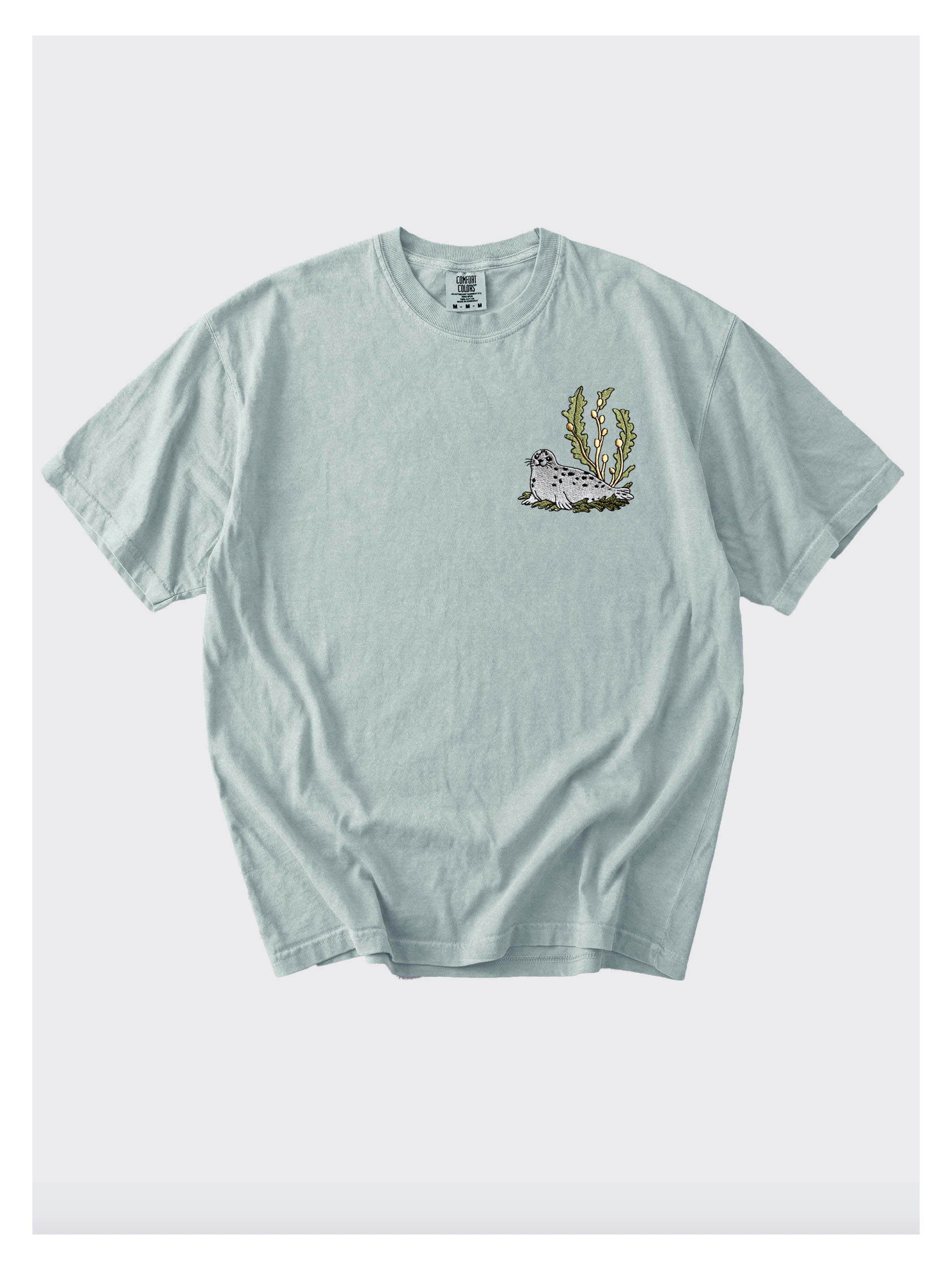 Harbor Seal Embroidered Tshirt