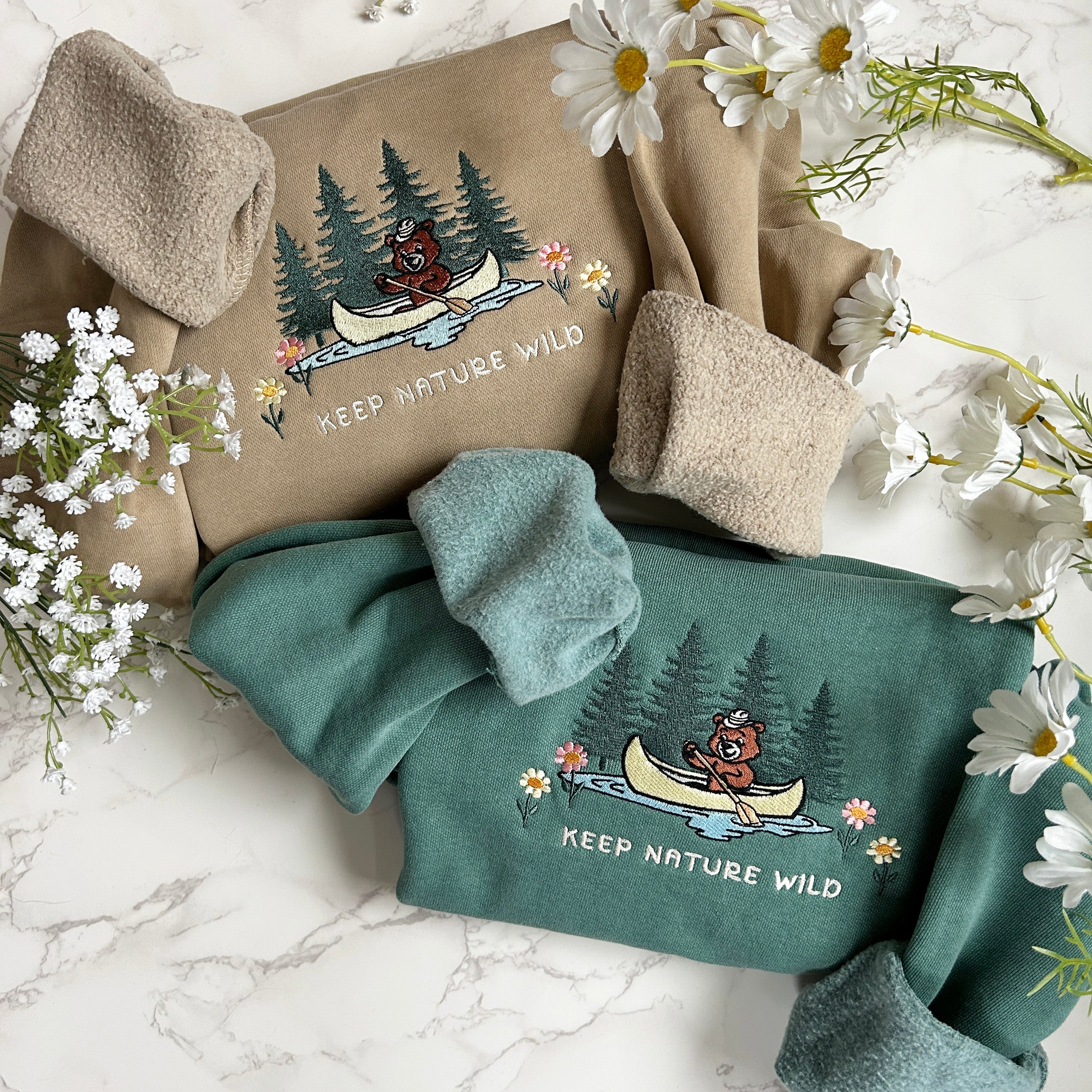 Keep Nature Wild Embroidered Sweatshirt