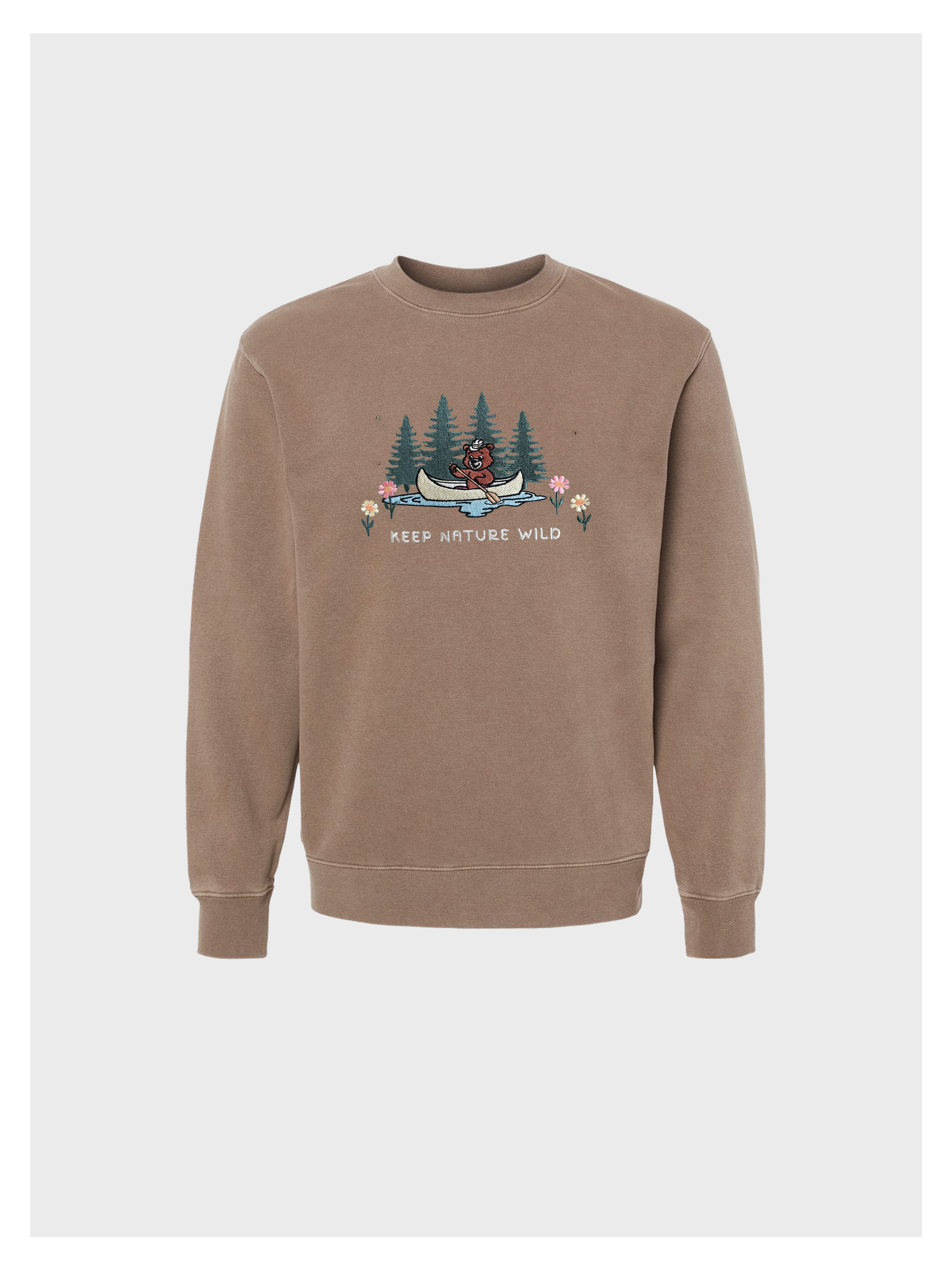 Keep Nature Wild Embroidered Sweatshirt