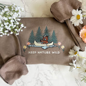 Keep Nature Wild Embroidered Sweatshirt