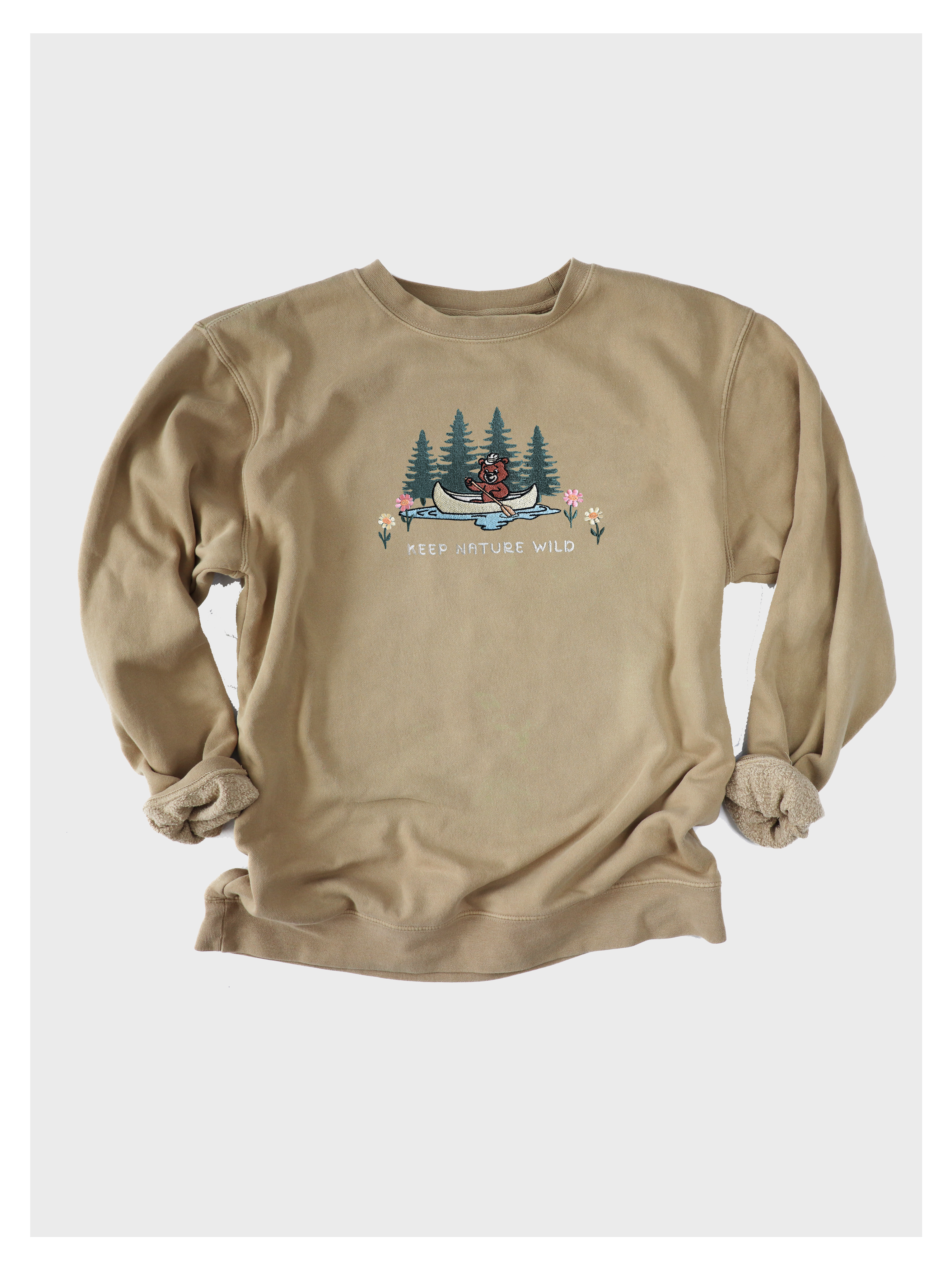 Keep Nature Wild Embroidered Sweatshirt