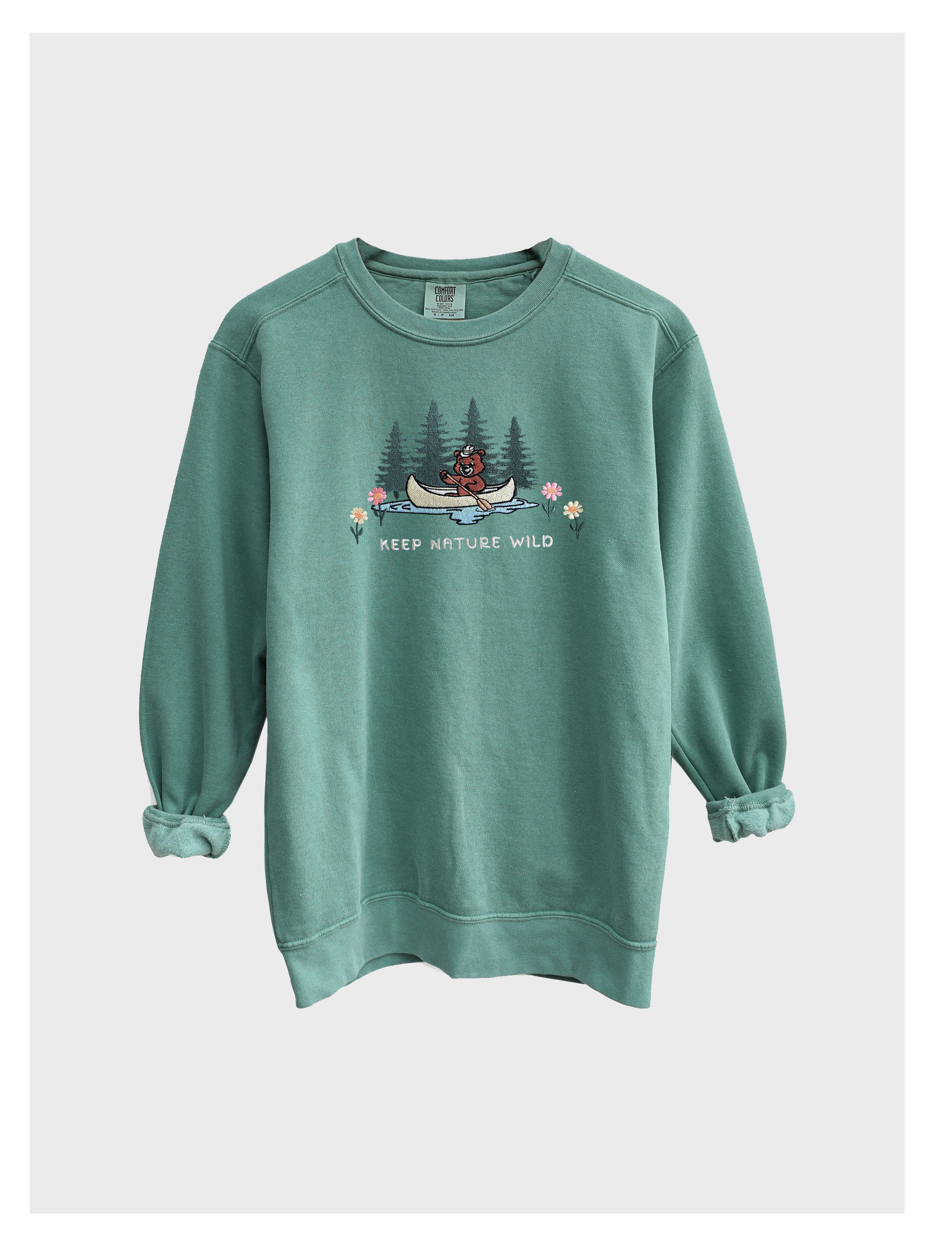 Keep Nature Wild Embroidered Sweatshirt