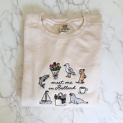 Meet Me in Ballard Women's Mid-Length Embroidered Sweatshirt