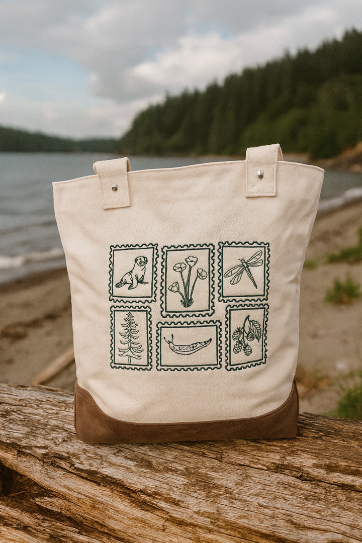 Olympic Peninsula Field Guide Tote Bag