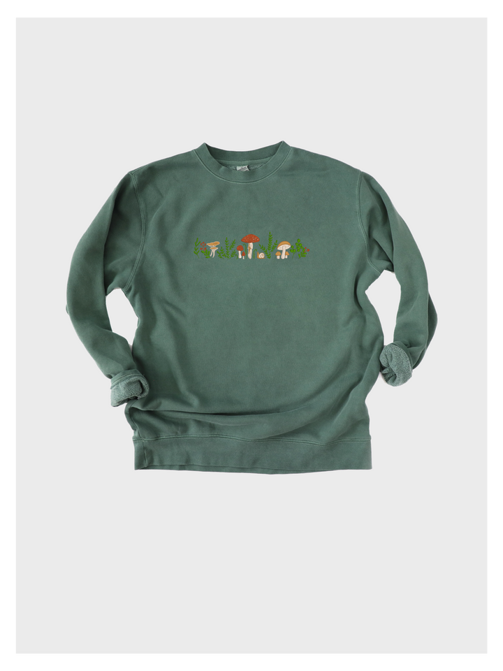 Mushroom Embroidered Sweatshirt