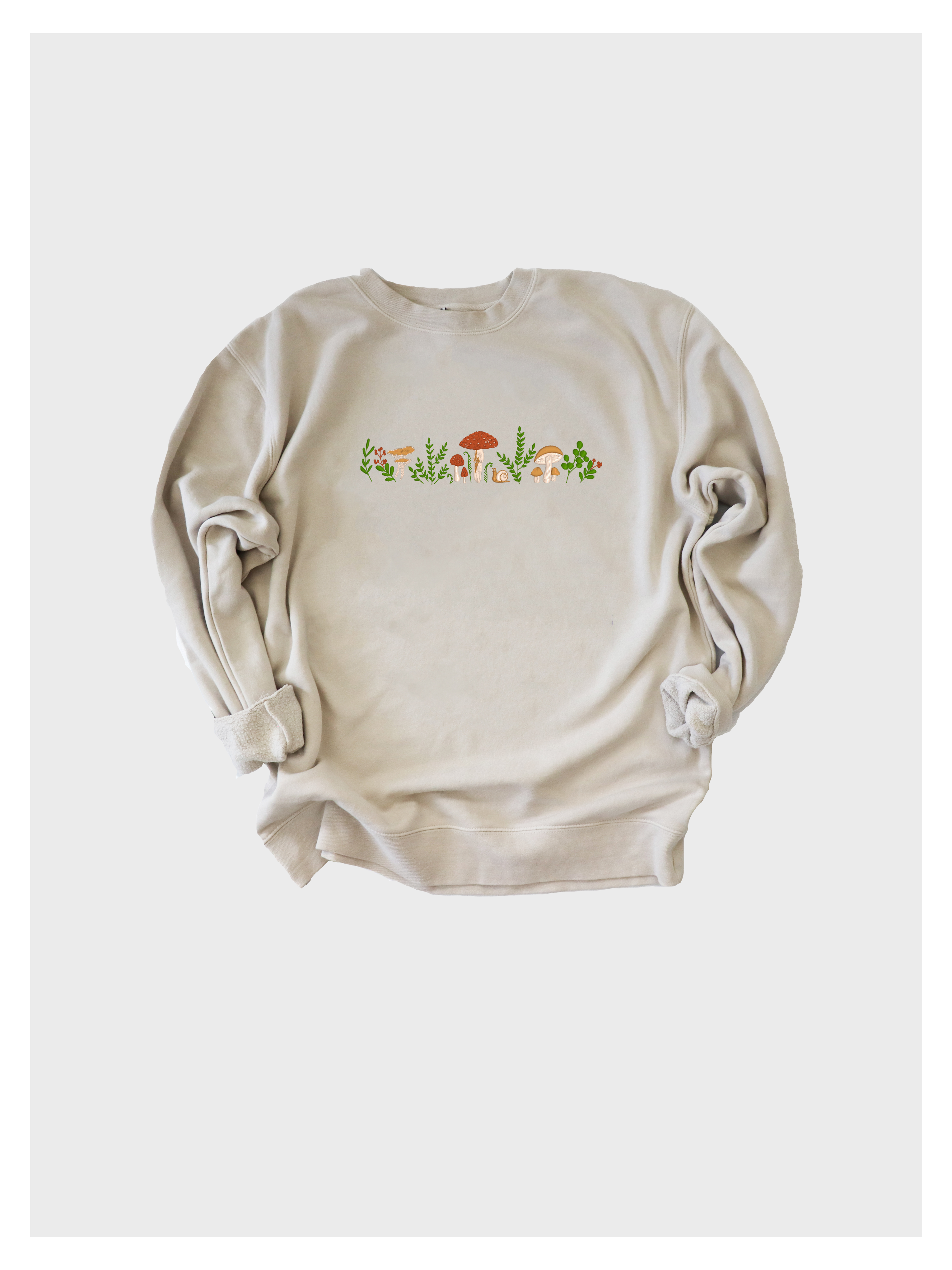 Mushroom Embroidered Sweatshirt