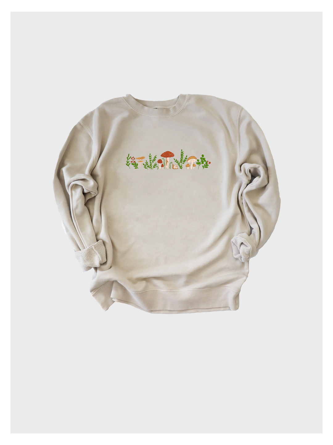 Mushroom Embroidered Sweatshirt