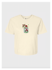 Vintage Mushroom Jar Embroidered Tshirt