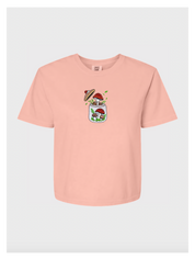 Vintage Mushroom Jar Embroidered Tshirt