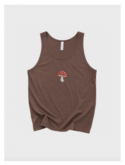 Mushroom Embroidered Tank Top