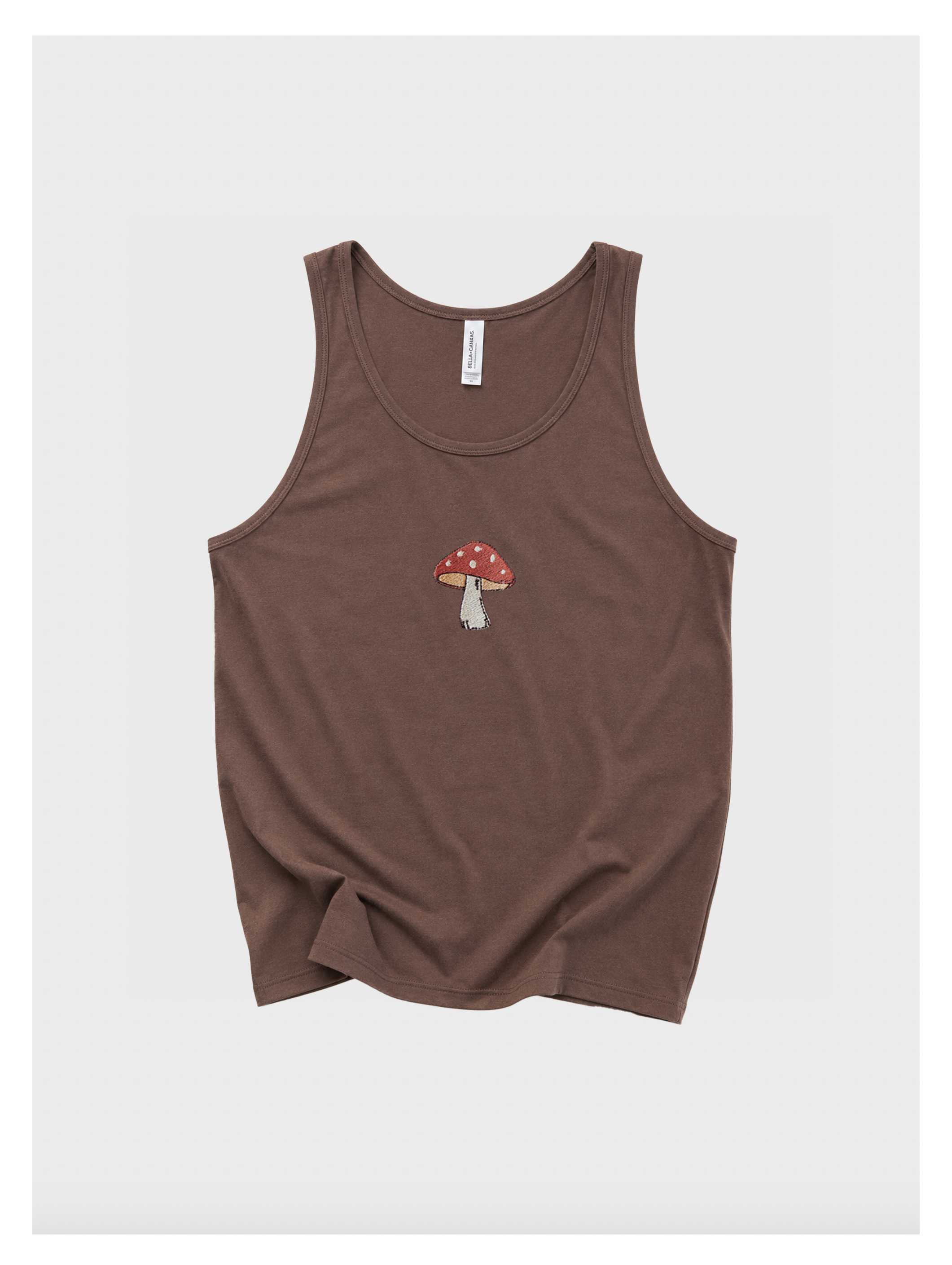Mushroom Embroidered Tank Top