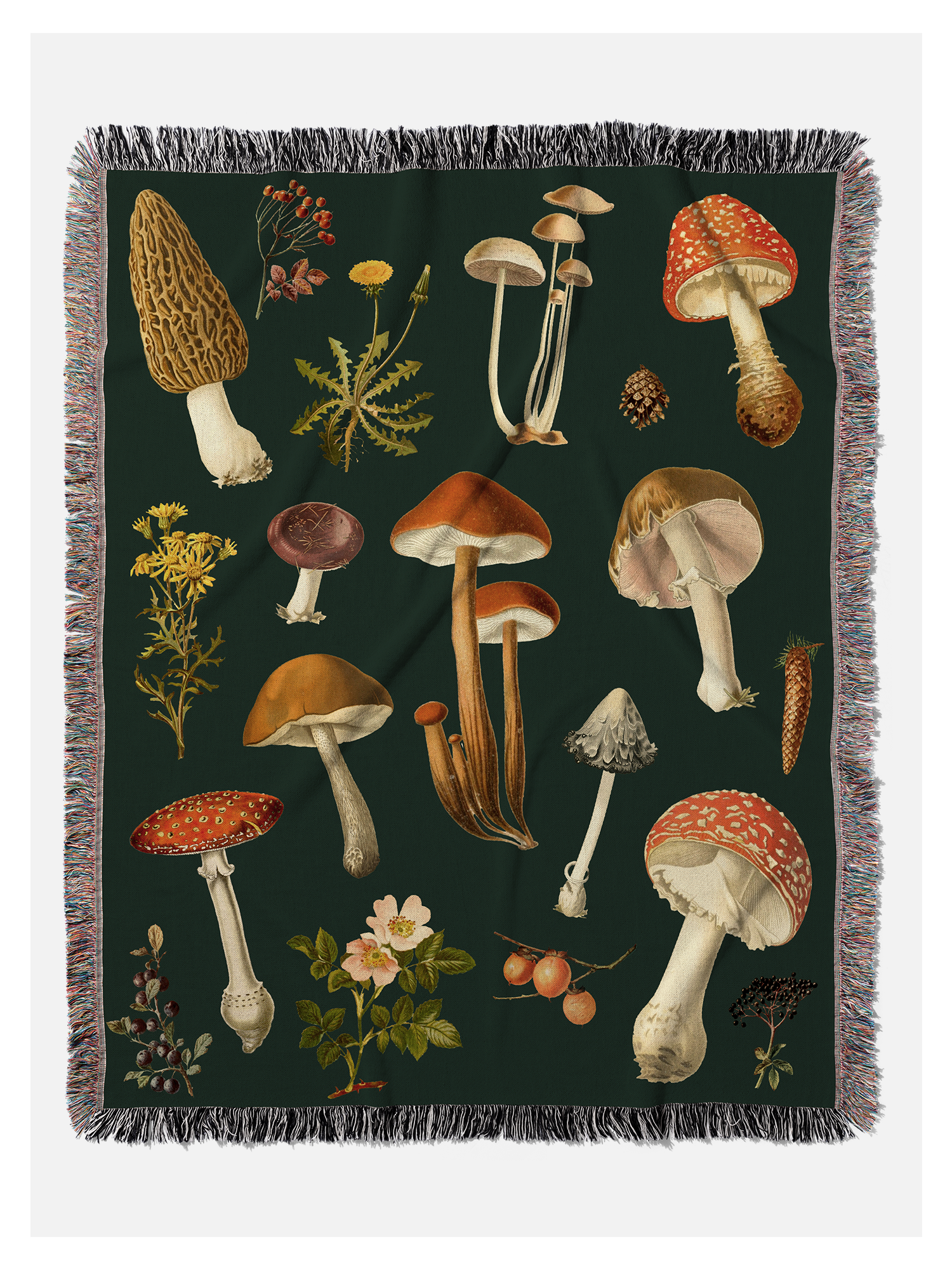 Mushroom Woven Blanket