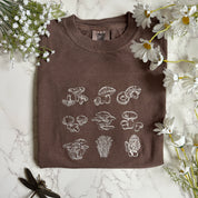 Edible Mushrooms Embroidered Tshirt