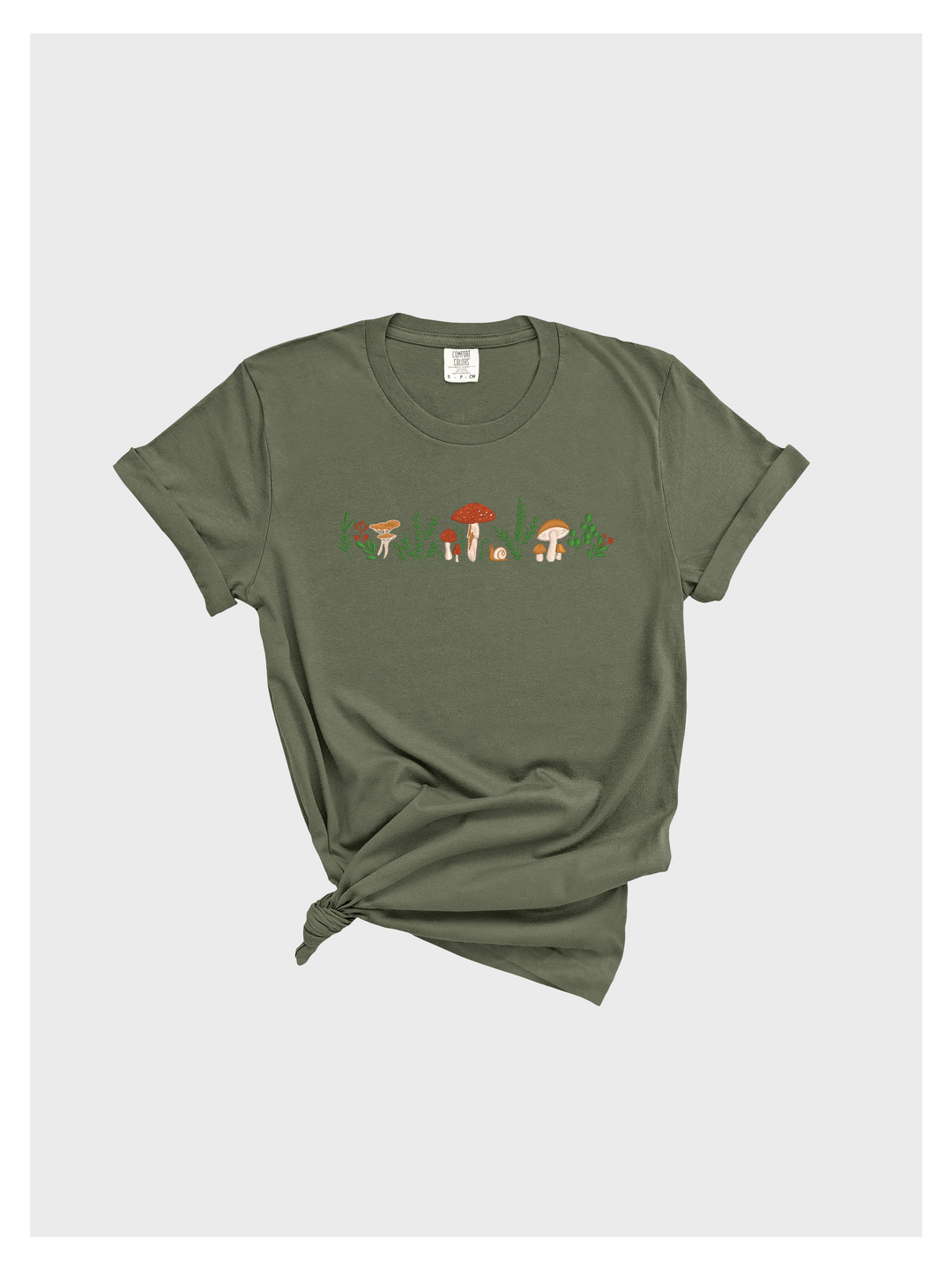 Mushroom Embroidered Tshirt